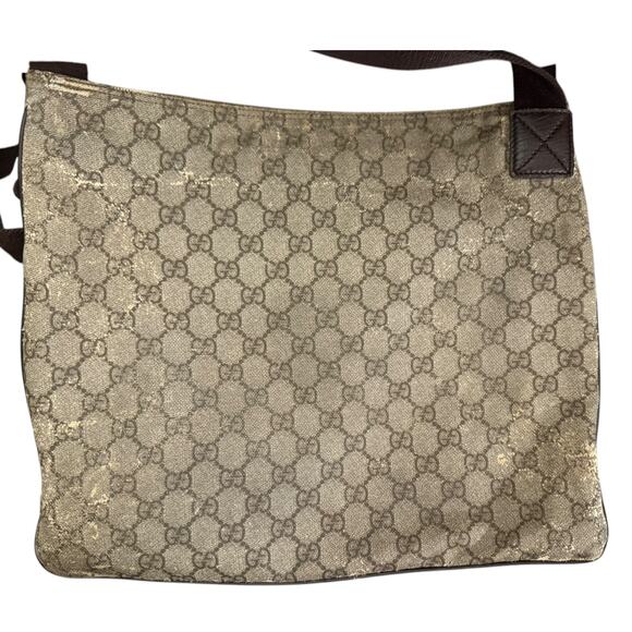 Gucci GG Coated Canvas Shoulder Crossbody Bag Purse - Picture 2 of 13